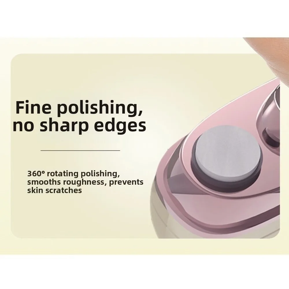 Rechargeable Electric Nail Clipper 2-Speed Multifunctional Automatic Nail File Anti-pinch Professional Nail Grinder