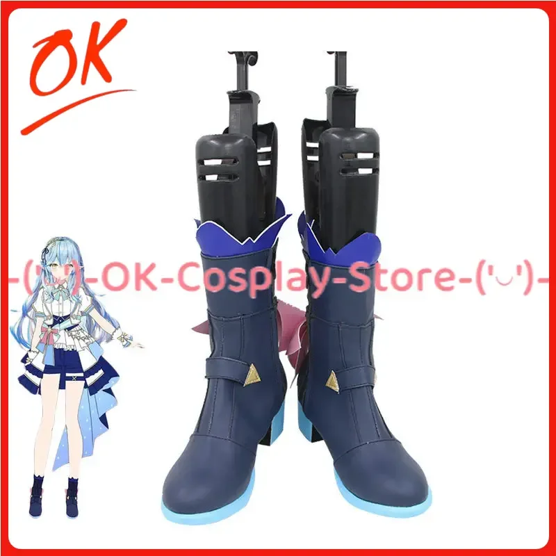 

[Customized] Yukihana Lamy Cosplay Shoes Vtuber Anime Roleplay Prop Halloween Carnival Party PU Leather Boots