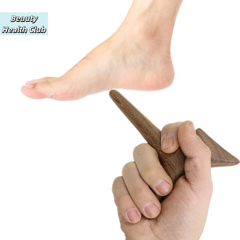 【Body Meridian Massage Comb Sandalwood Five Wide Tooth Comb Acupuncture Therapy Blood Circulation Anti-static Smooth Hair】