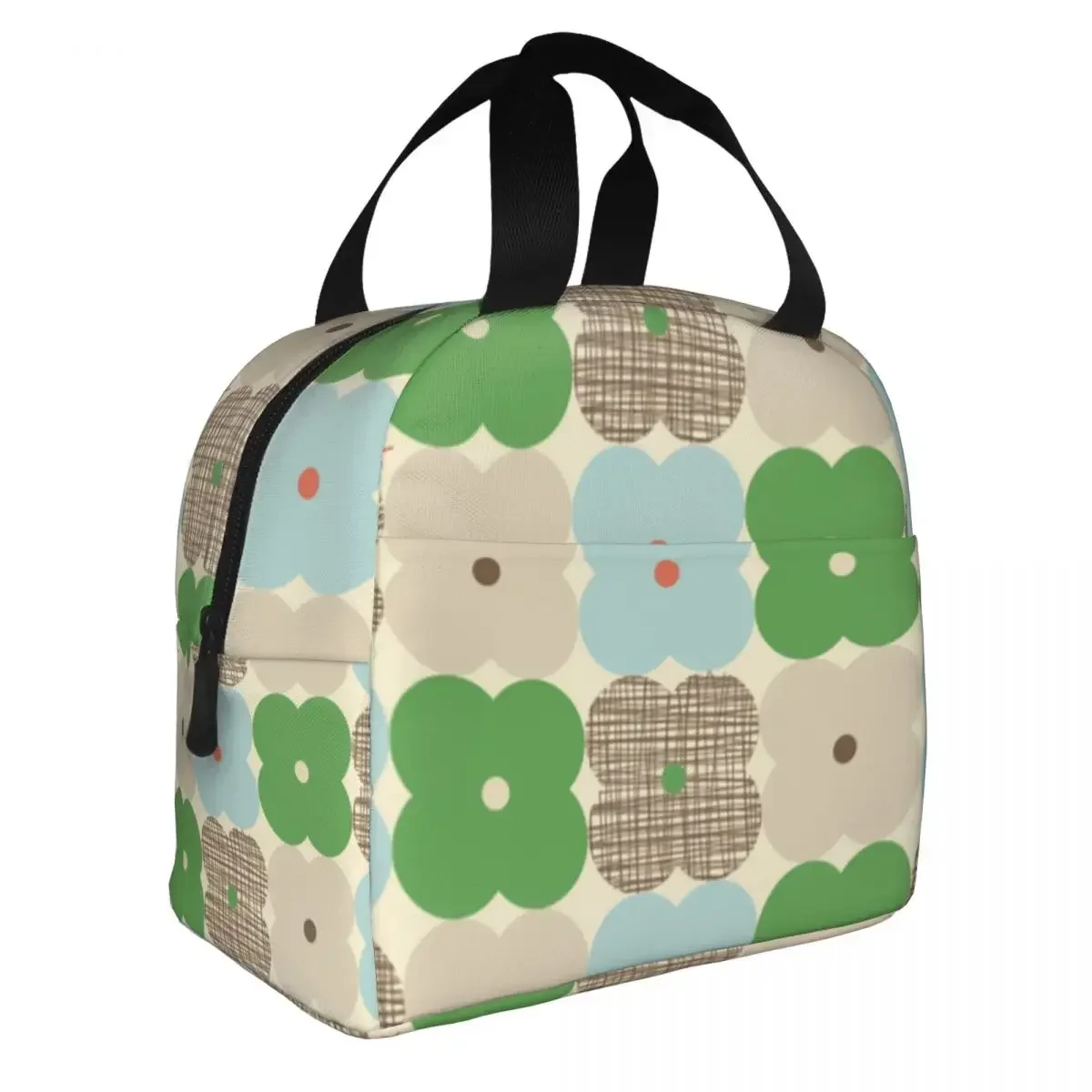 Orla Kiely Scandinavian Floral Portable Lunch Box for Women Waterproof Cooler Thermal Food Insulated Lunch Bag Children Student