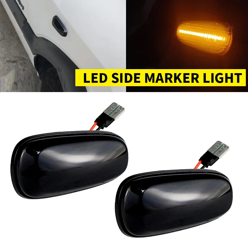2xDynamic LED Fender Turn Signal For Opel Astra G 1998-2009 Zafira A 1999-2005 Side Marker Lights lamps 2000 2001 2002 2003 2004