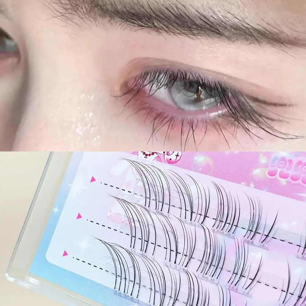 Fox Eye False Eyelashes Cluster Eyelash Nature Eyelash Grafting Long Segmented Lash Extension Daily Use Cosmetics Sweet Lash