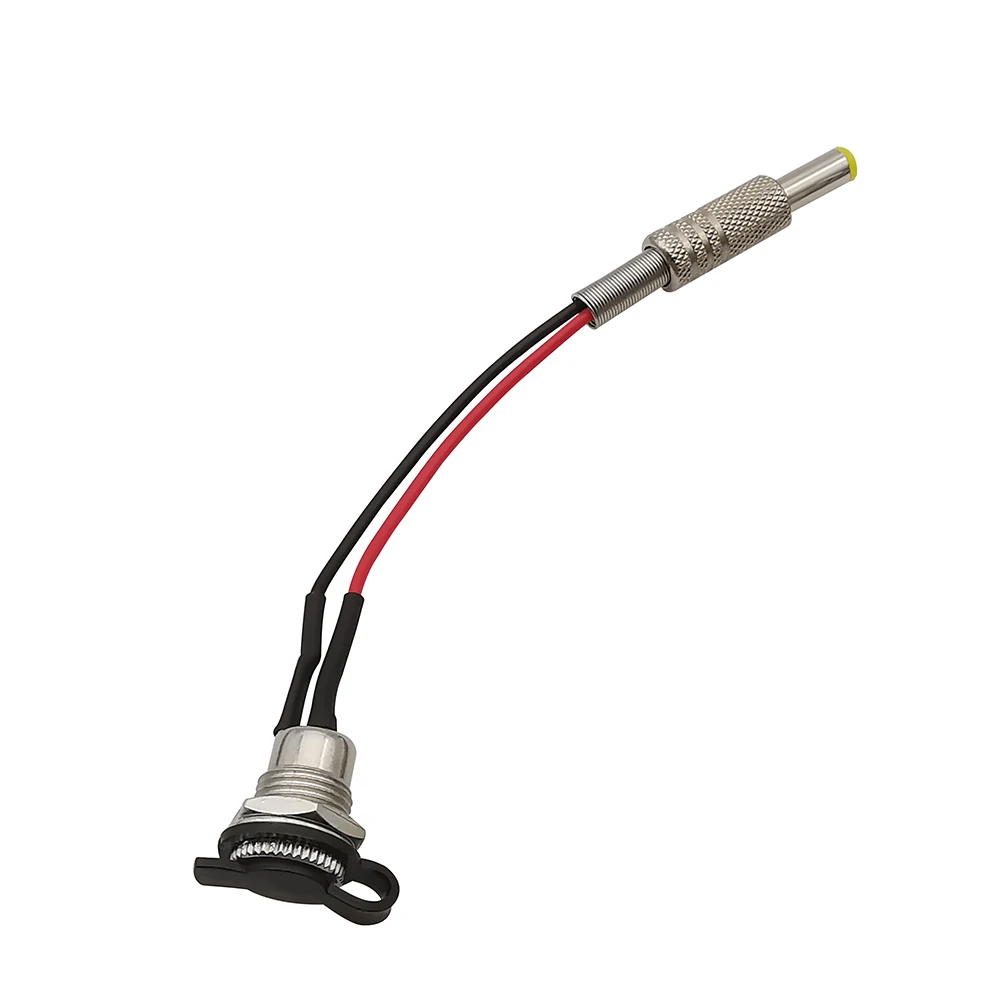 

2Pcs 5.5X2.1MM 5.5X2.5MM DC Power Female Socket to Male Plug Connector With 20AWG Cable Wire 10cm 15cm 20cm DC099