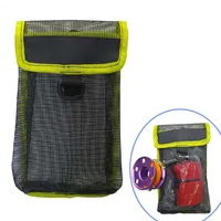 Scuba Diving SMB Storage Bag Tech Cave Diving Signal Tub Reel Snap Sausage Buoy Diver Safety Marker Buoy Mesh Carry Pouch