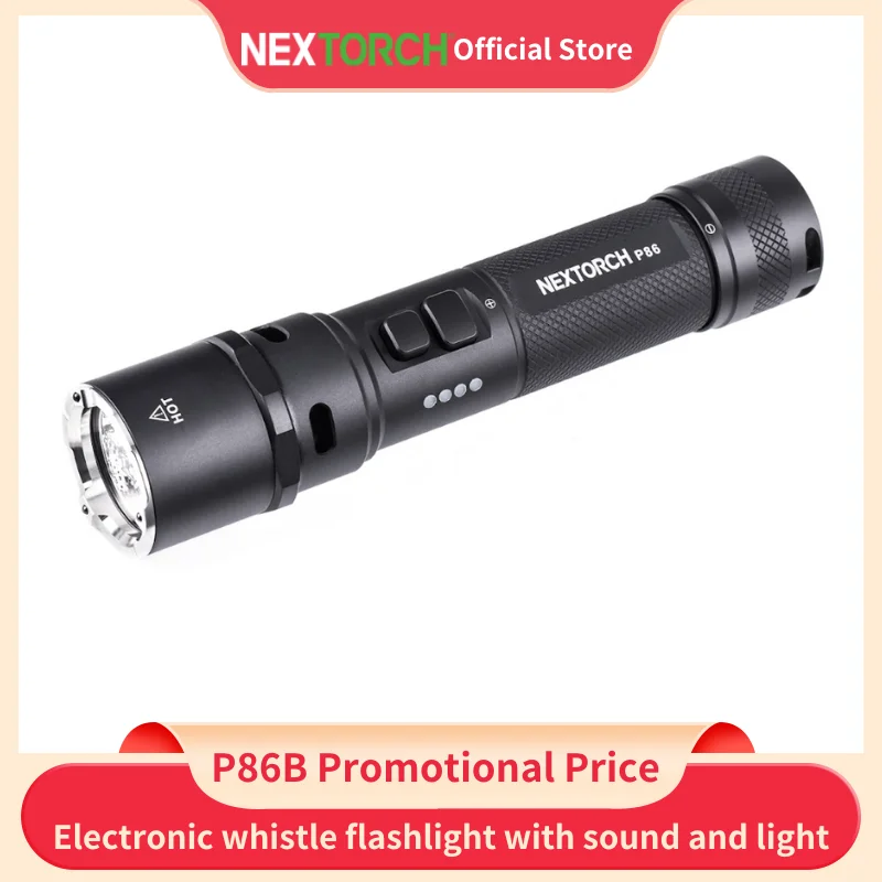 

Nextorch P86B 1600 Lumens torch LED Tactical Flashlight rechargeable powerful lamp for camping fishing Outdoor lighting hunting