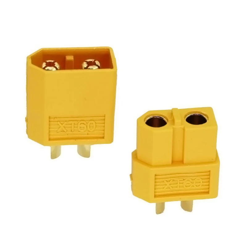 

2PCS XT60 Battery Connector Male Plug Gold-plated Connector DIY Connecting Part for RC Aircraft Drone Accessories