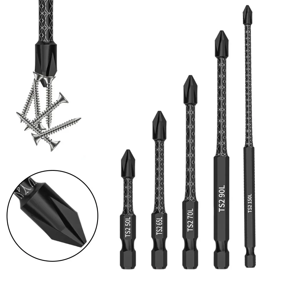 65/110/150mm Magnetic Special Slotted Cross Screwdriver Bit Alloy Steel Batch Head Electrician FPH2 For Socket Switch Hand Tools