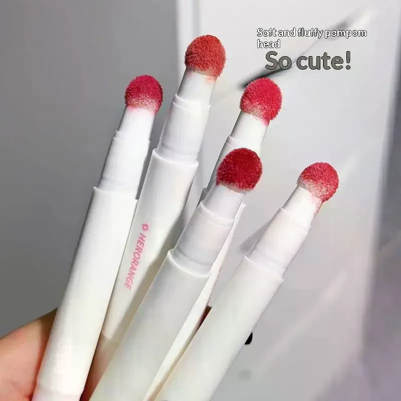 HERORANGE الشفاه الصقيل السائل أحمر الشفاه كريم عارية ماتي الوردي الأحمر الصباغ مقاوم للماء طويلة الأمد صبغ الخد الشفاه تينت لصق