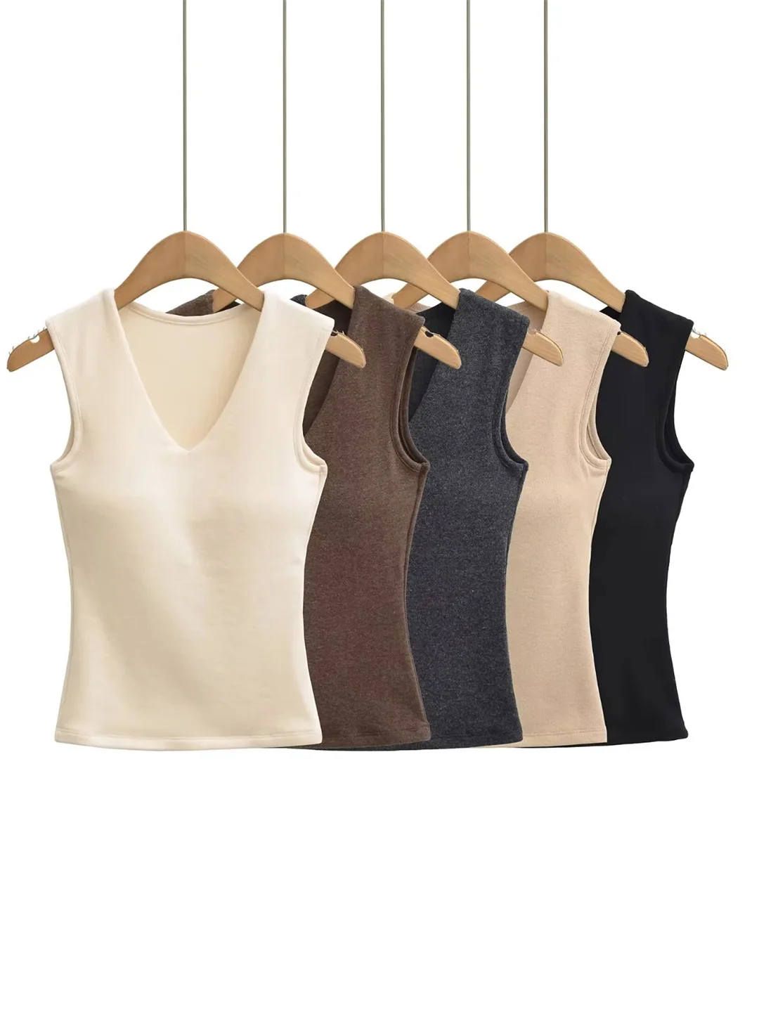 

Женский эластичный облегающий сексуальный укороченный топ-майка Spicy Girl с V-образным вырезом, базовый слой, высокая эластичность