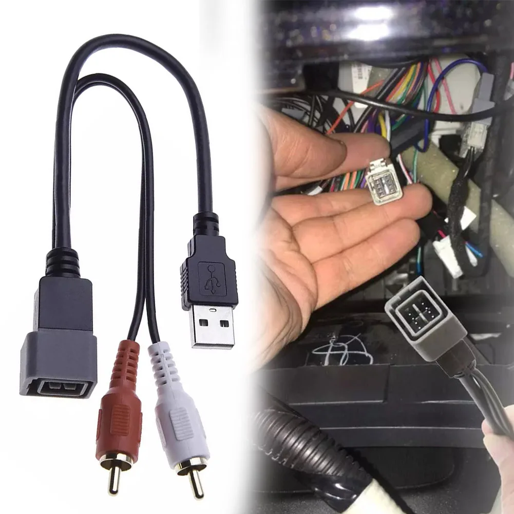 23CM 12V USB AUX Retention Adaptor Cable USB AUX Retention For Nissan FOR Qashqai FOR Versa Adaptor Cable CTNISSANUSB.3