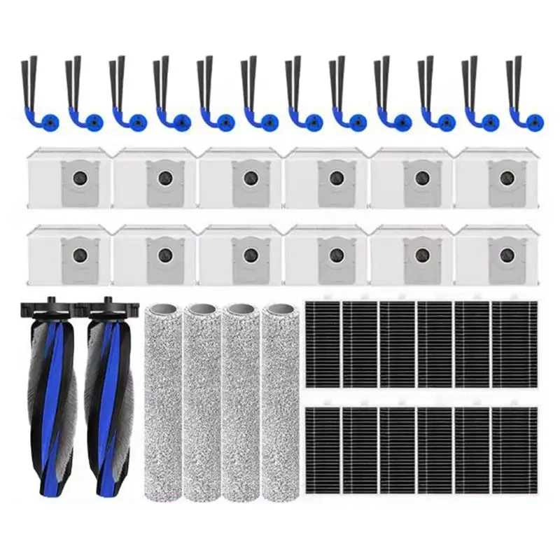 

【GRATEFUL】For Ecovacs Deeboot T90 Pro Omni/T90 Omni-Main Brush Filter Roller Mop Dust Bag-Water Tank Version Vacuum Replacement