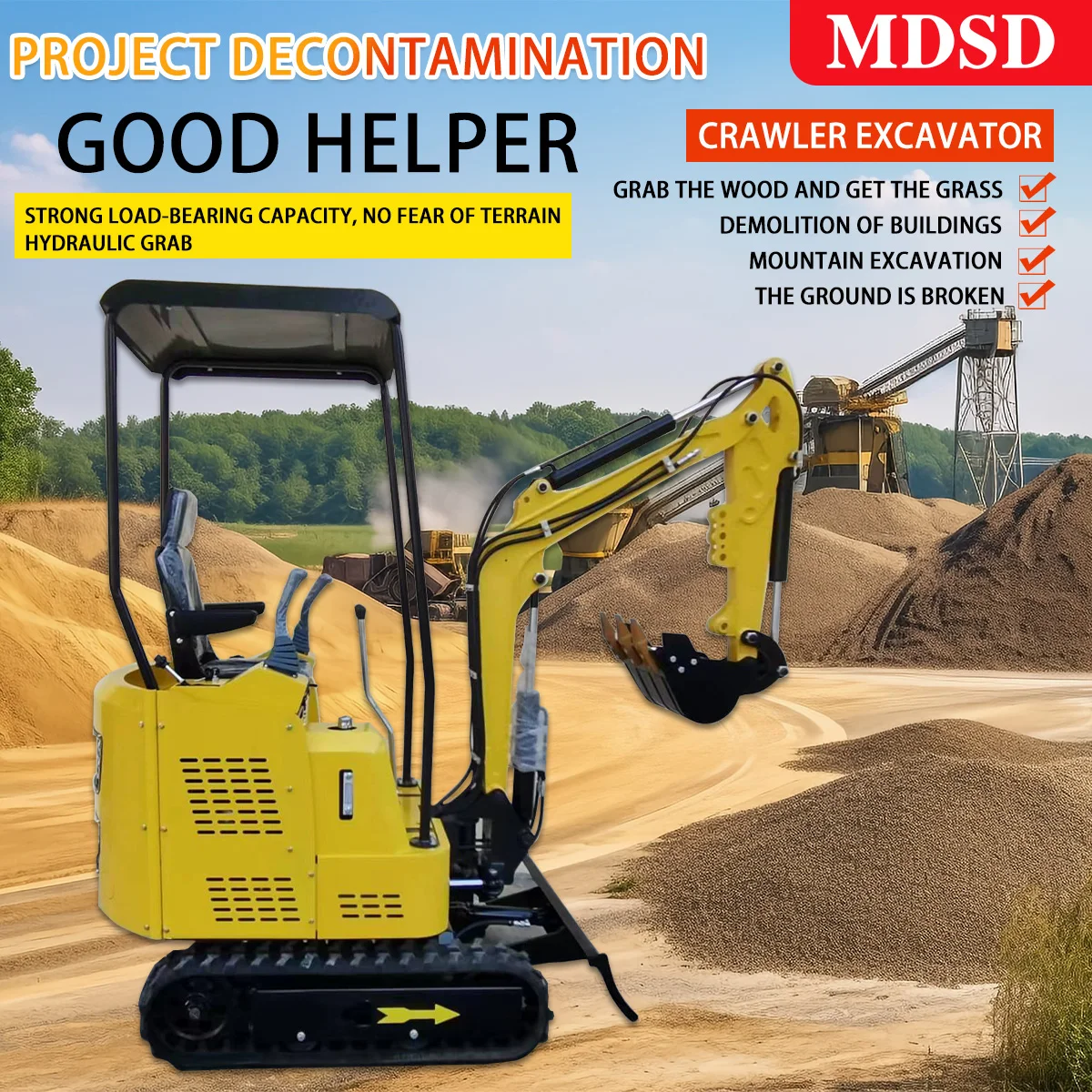 

Маленький гидравлический гусеничный экскаватор, хит продаж, 1,8 тонны, ферма, фруктовый сад, 2 тонны, бытовой мини-экскаватор EPA, евро 5, индивидуальный заказ