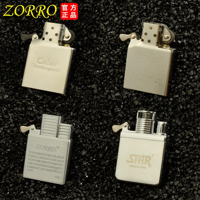 زورو 902 بطانة داخلية لولاعة عجلة الطحن القديمة، حركة ولاعة فولاذية بيضاء #2