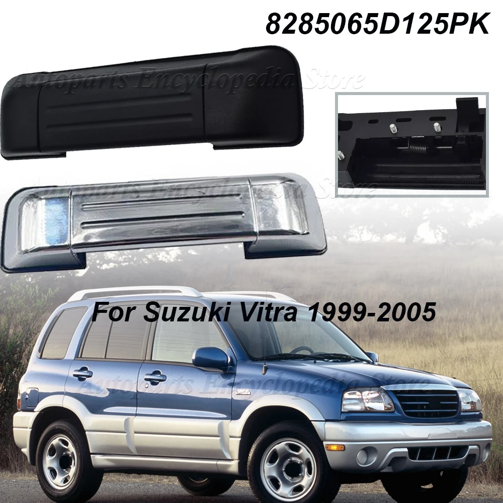 8285065 D125PK لسوزوكي فيترا 1999-2005 أسود فضي خلفي الباب الخارجي الباب الخلفي مقبض قطع غيار السيارات #1