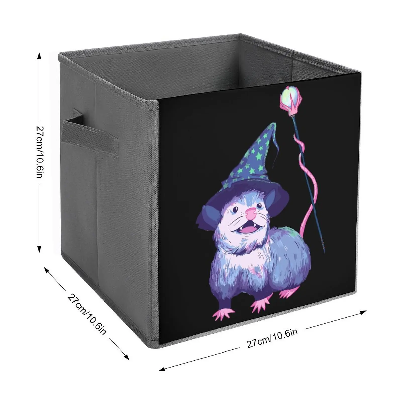 Storage Bins Opossum Wizard Classic for Sale Multifunctional Graphic Folding Storage Box Handle on Both Sides Can Be Folded Stor