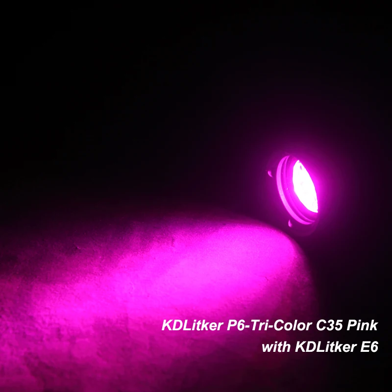 KDLITKER Triple Full Spectrum Pink 1000 Lumens LED Drop-in Module Replacement Bulbs