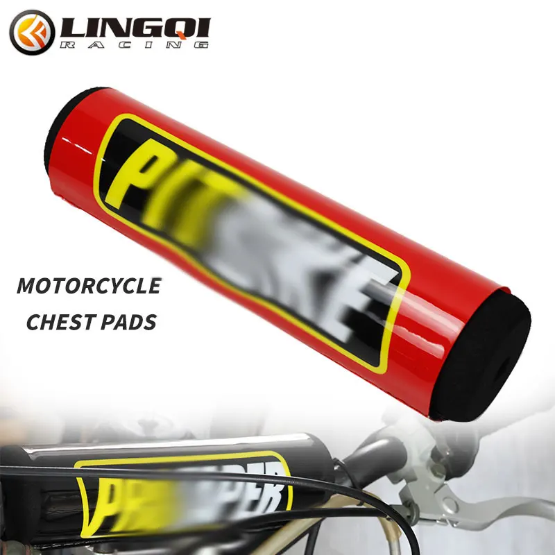 LINGQI RACING Chest Handle Bar Protector Pad Handlebar Grip Guard For HOND    Motorcycle Accessories