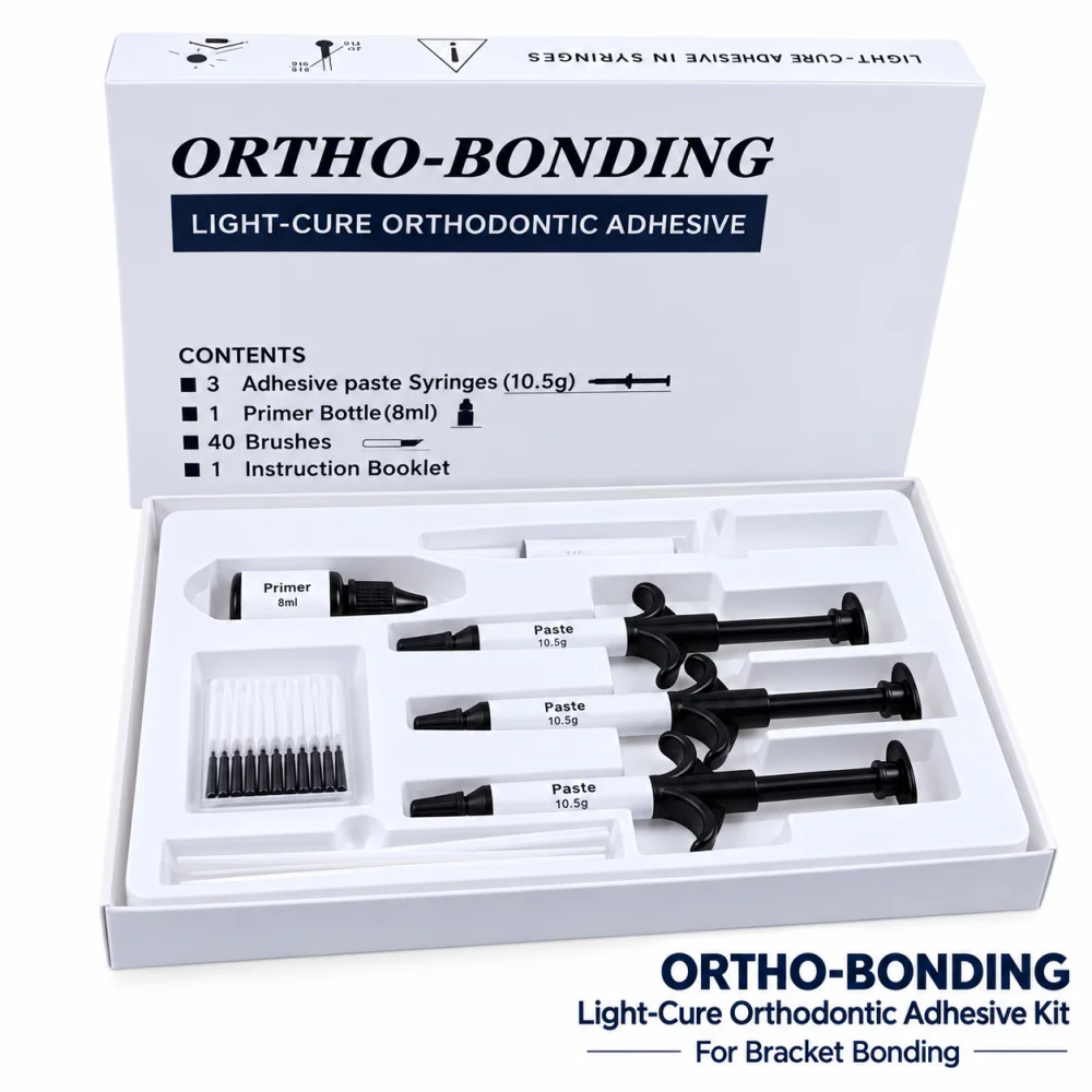 Dental Bracket Adhesive Set Teeth Light Cure Enamel Bonding Glue Orthodontic Resin Material Dentist Clinic Tools Accessories