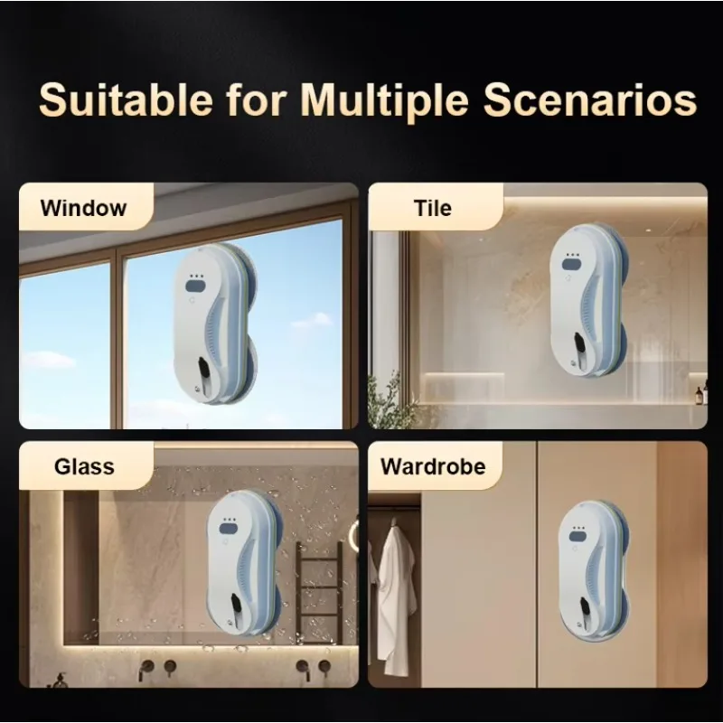 Commercial Window Cleaning Automatic Robot Intelligent Navigation for Hotel Outdoor Use Big Capacity Water Tank Remote Control