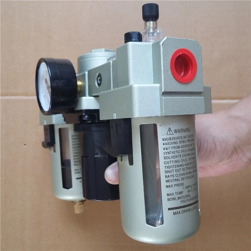 Pneumatic Air Source Treatment Unit AC3000-03, AF3000-03 AR3000 AL3000-03 3-in-1 Air Filter Regulator Lubricator