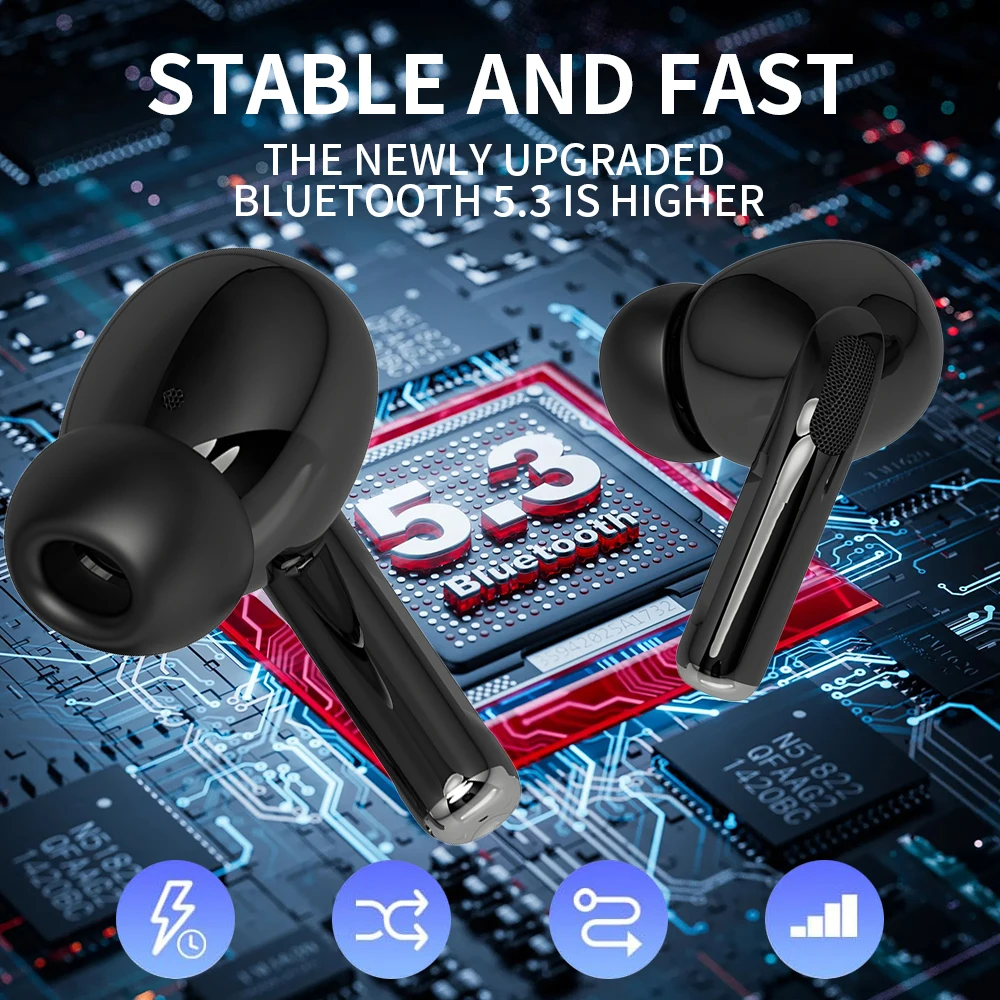 Blackpods A7Pro TWS Air Ear Earphone Buds Wireless Earbuds Pods In-ear Headphones Pro 2 for Ios Android Generation Ear Phones