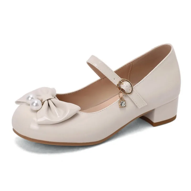 

Элегантная женская обувь на каблуке в стиле Лолиты, кроссовки Мэри Джейн Y2K, женская весенняя обувь, модные сандалии, белые туфли на танкетке