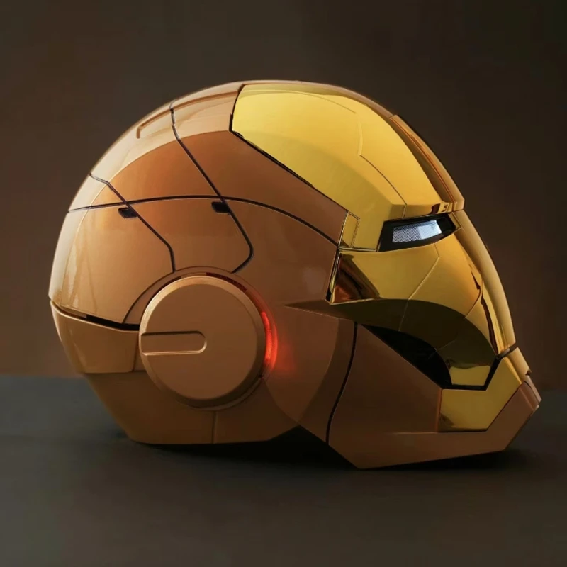 New Bandai Iron Man MK5 Helmet MK7 1:1 Voice Control Helmet Avengers War Machine Halloween Cosplay Costumes Kids Birthday Gift