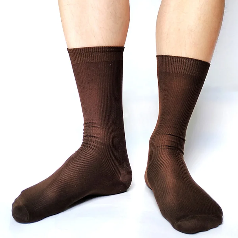 Effen gestreepte sokken voor mannen Zakelijke sokken Formele fetishcollectie Rokkostuumsokken Sexy homo-podiumkousen