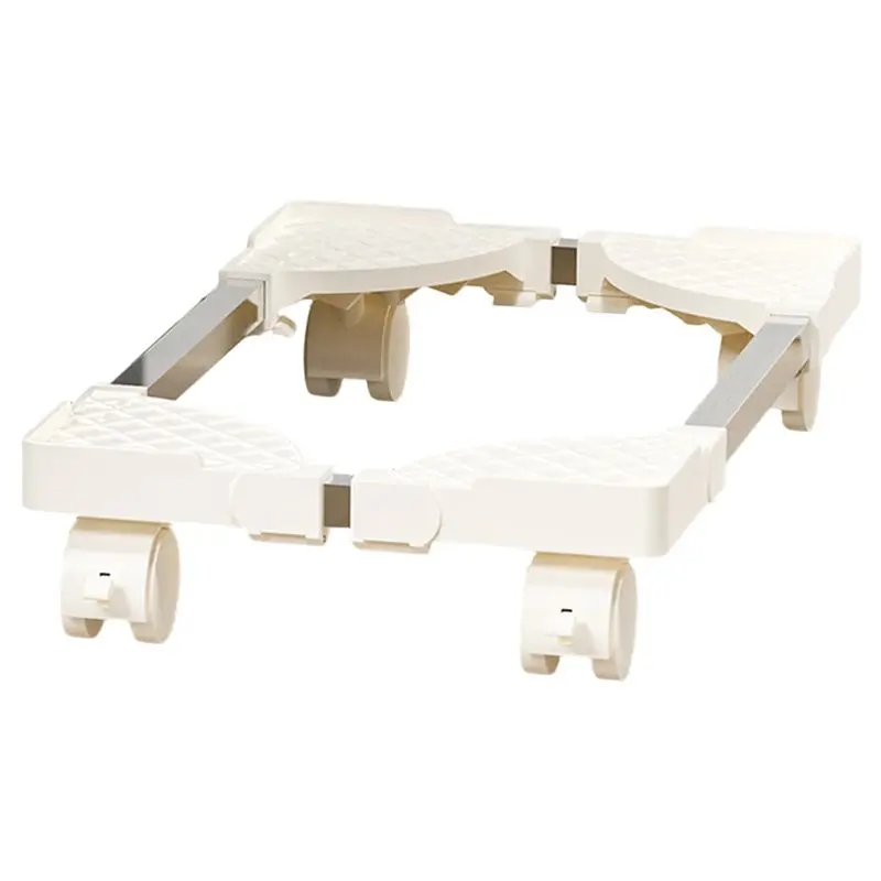 ABWR-PC Tower Stand With Rolling Caster Wheels, Adjustable Mobile CPU Holder, Computer Tower Mounting Base, Floor Riser Bracket