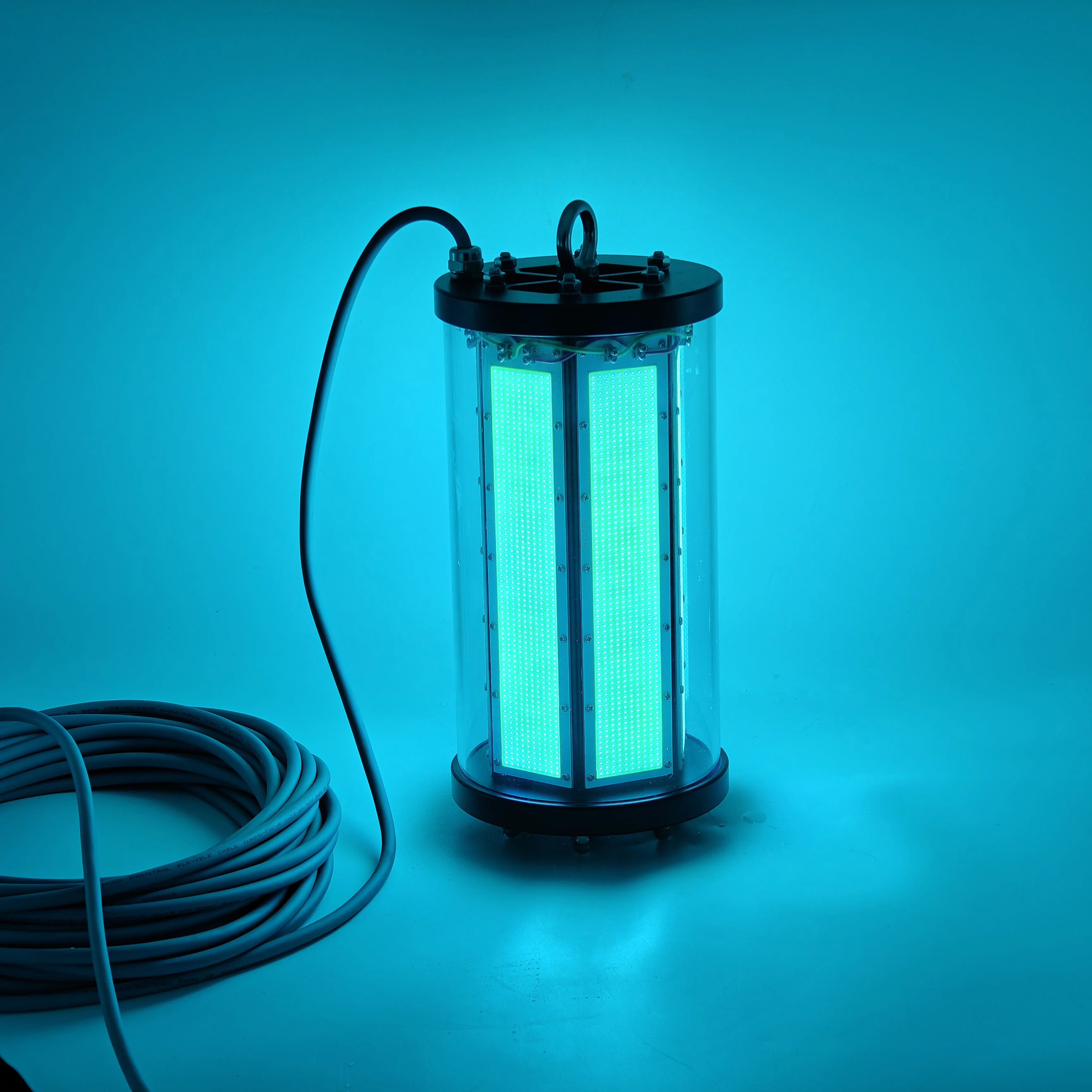 

2400 Вт подводный светодиодный фонарь для рыбалки с синими огнями для нижней рыбалки и фермерского ультрафиолета рыбы