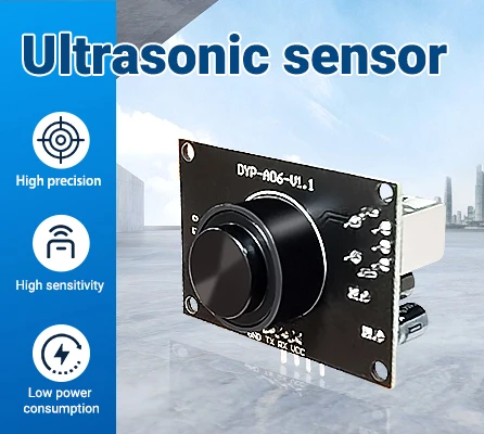 A06 6m Range Built-in Real Target Recognition Algorithm Ultrasonic Front & Rear Parking Sensor for Parking Management System