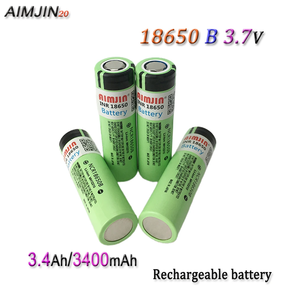 

3.7V 3400mAh 18650 Rechargeable Li-ion Battery For 18650 Toys, Tools, Flashlight Battery Etc