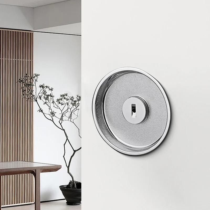

Best Sliding Door Lock with Side-mounted Handle Balcony Kitchen Bathroom Bedroom Invisible Door Hook Lock Pocket Door Zinc Alloy