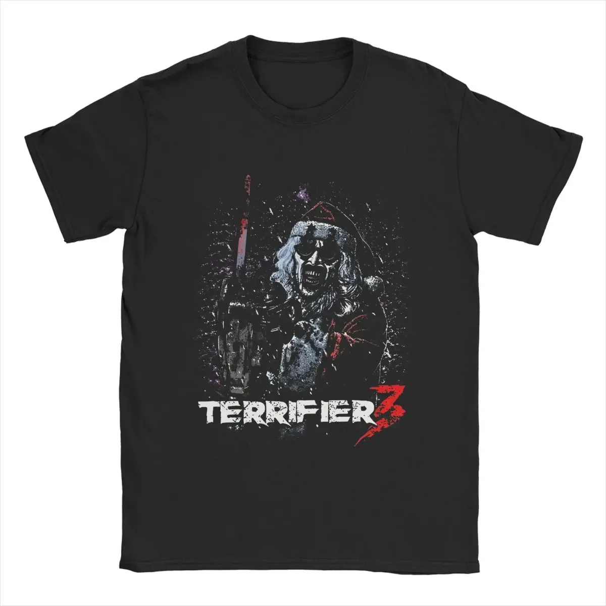 Men Women's Santa Art The Clown Terrifier 3 Horror Movie Christmas Graphic T Shirt Apparel  T Shirts Tee Clothing Original image 3