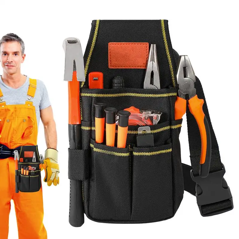 

Tool Bags For Electricians Waist Tool Pouch Belt Waterproof Adjustable Thicken Organizer For Work Automotive Repair Industrial
