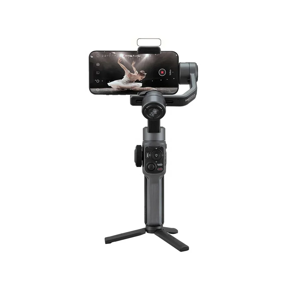 High quality ZHIYUN Smooth 5 Smartphone Gimbal Handheld Stabilizer 3-Axis Smartphone for iPhone 14 Pro Max/Samsungs 20 MI/Huawe