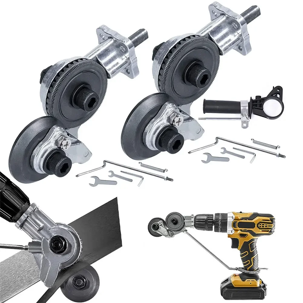 

Electric Drill Plate Cutter Attachment Metal Sheet Cutter Nibbler Saw Cutter Free Cutting Tool Plate Punch Scissors Power Tools