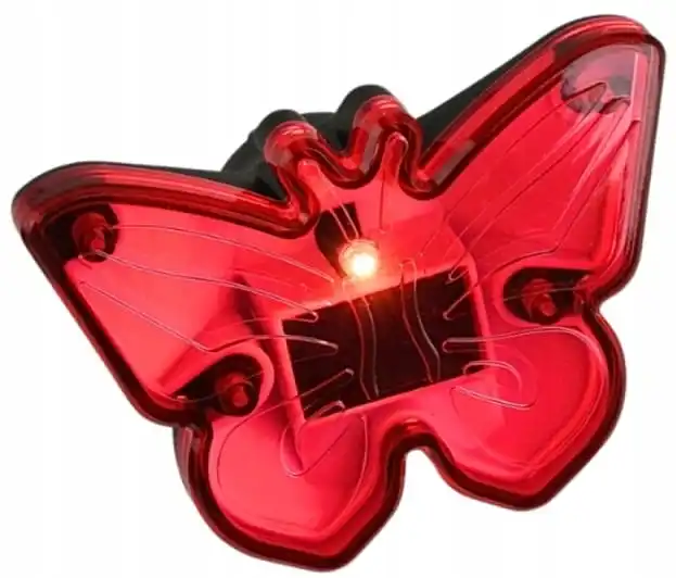 Solar LED vlindertuinlamp 8,5x9cm decoratief