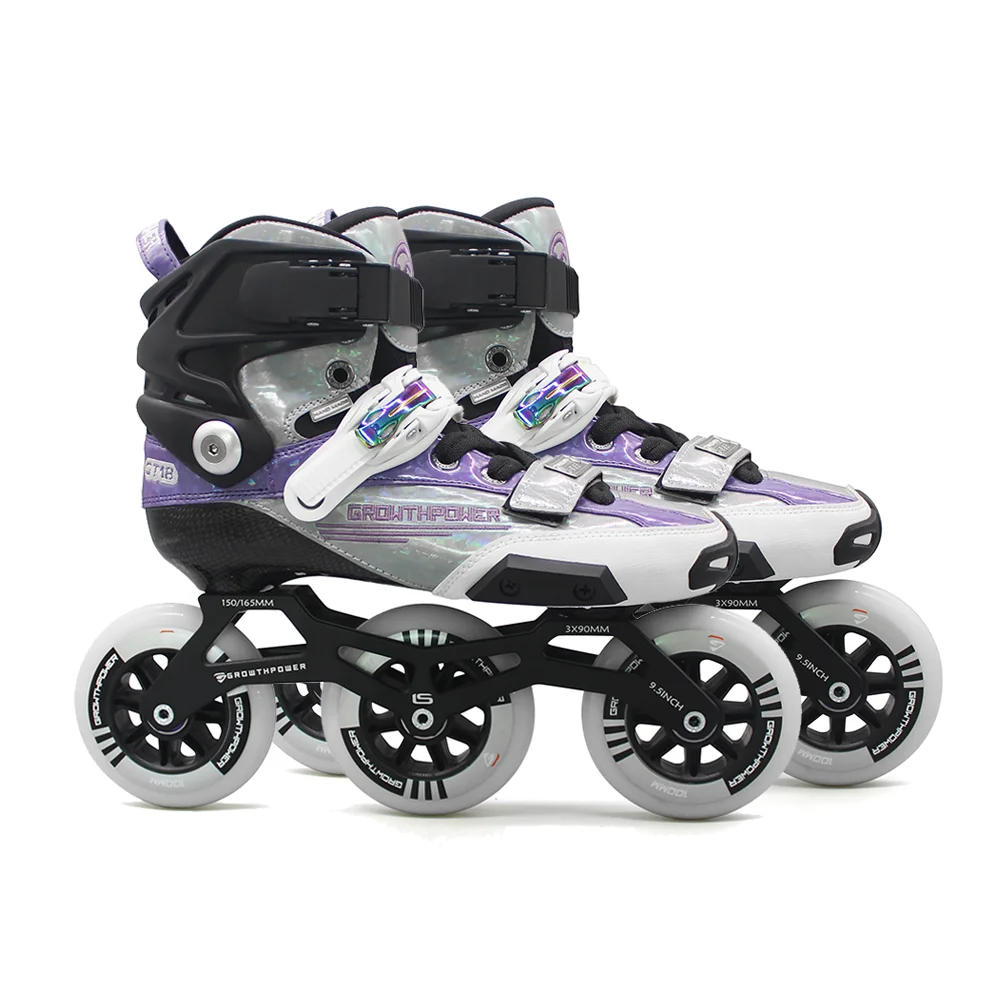 EACH Slalom Roller Skates 3 Wheel Inline Custom Skate Shoes Freestyle Skating Shoes for Adults