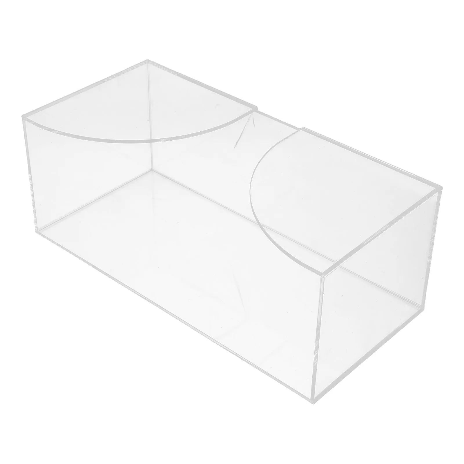 Clear Acrylic Tissue Box Napkin Dispenser Paper Towel Holder for Kitchen Bathroom Countertop Desktop Organizer