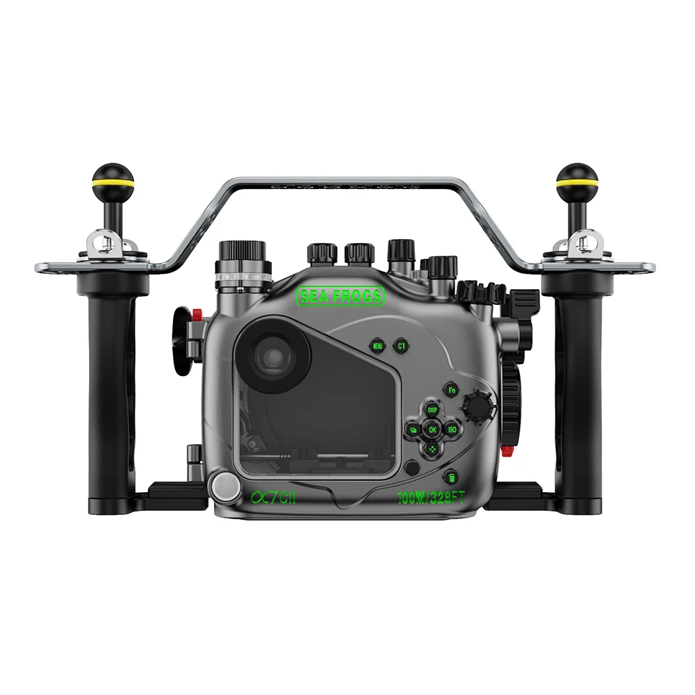 Seafrogs SF10007 Professional 100M Camera Housing Waterproof Aluminum Alloy Camera Case For Sony A7CII Diving Case