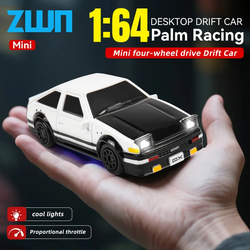1:64 2.4G High Speed Drift RC Car 4WD Remote Control Car Four Wheel Drive Radio Controlled Mini GTR Racing Model Boy Toy Gifts