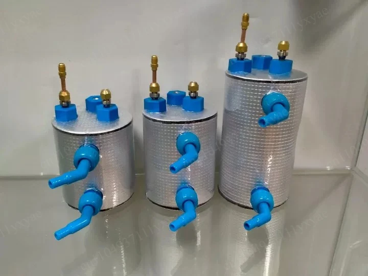 1P 0.5P Fish Tank Pure Titanium Tube Bubble Evaporator Chiller Seafood Pool Titanium Barrel Heat Exchanger