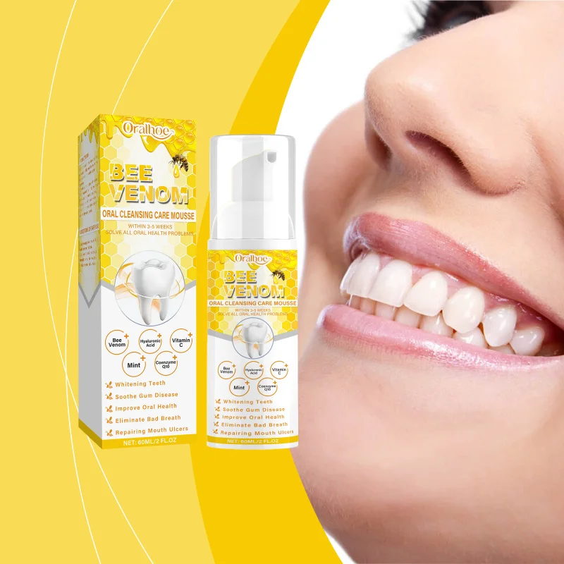 Oral Care Foaming Toothpaste Mousse - Gentle Cleaning For Teeth Stains, Gum Health & Daily Hygiene Maintenance