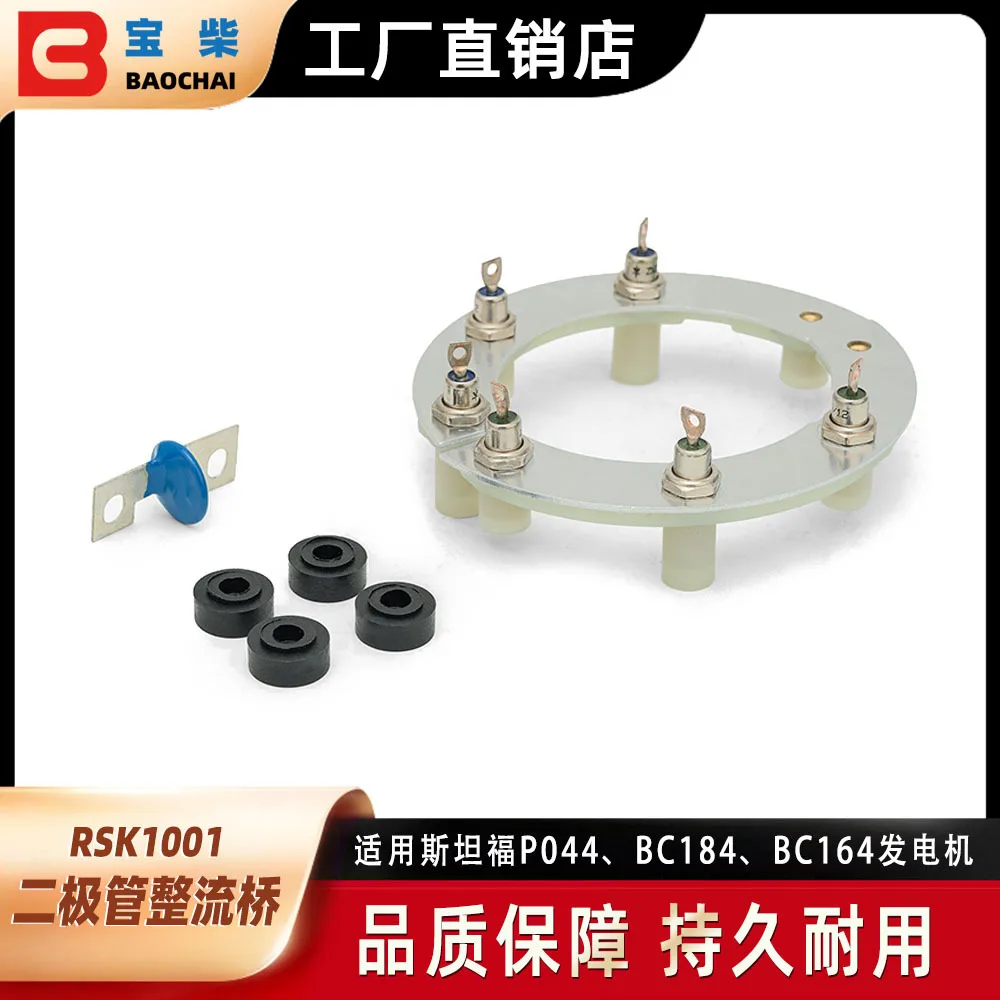RSK1001 Brushless Motor Diode Rectifier Bridge Set, Excitation Alternator Kit 25A MXG/Y25