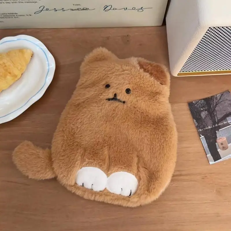 2025 The New Belly Warmer Thick Plush Hand Warmer Cute Cartoon Hot Water Bottle Warm Water Bag Multi-color Optional
