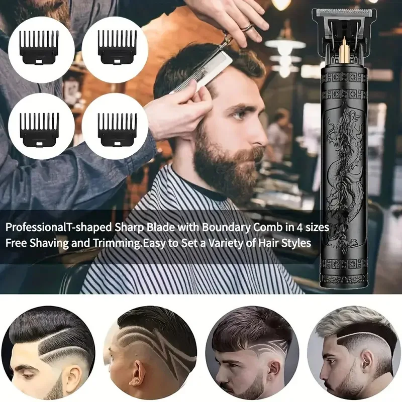 Minimáquina cortadora de pelo eléctrica inalámbrica para hombres, afeitadora de barba, máquina de corte de pelo, Barbero, estilo de corte de pelo