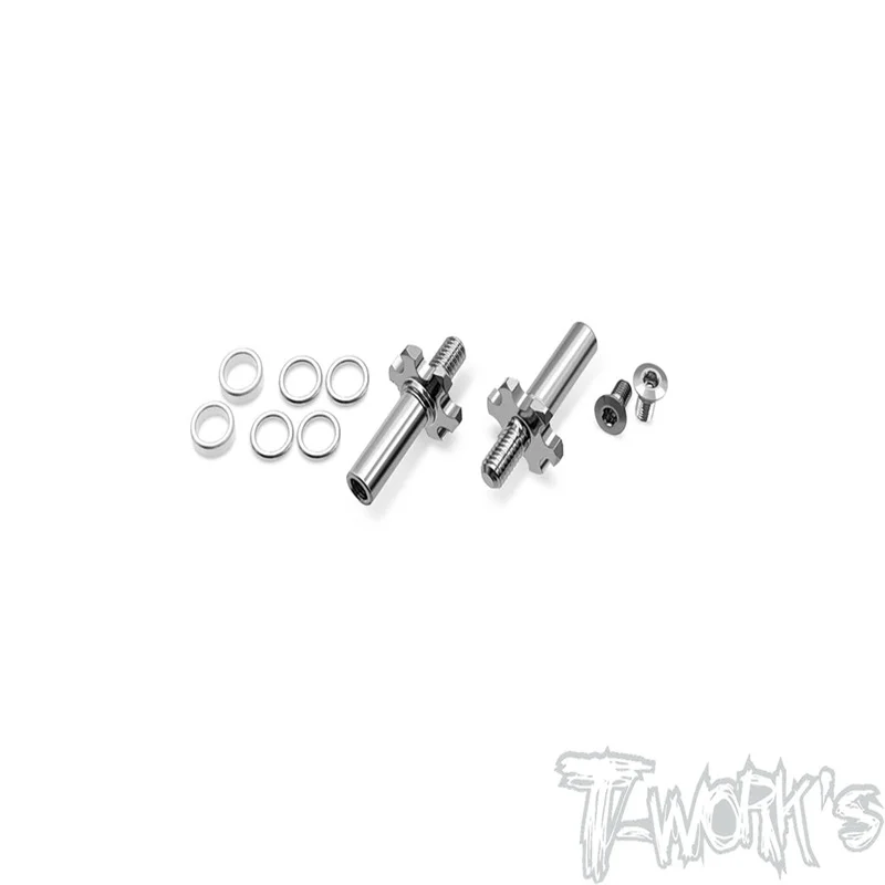 Original T works TP-169-B6-2 64 Titanium Light Weight Front Axle -2mm ( For Team Associated RC10 B6.4/6.3/6.2/6fessional Rc part