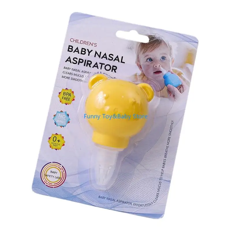 

Upgrades Newborns Nasal Cleaner with Soft TPE Tip Portable Handheld Baby Nose Mucus Remover for Infant Congestion Relief C90B