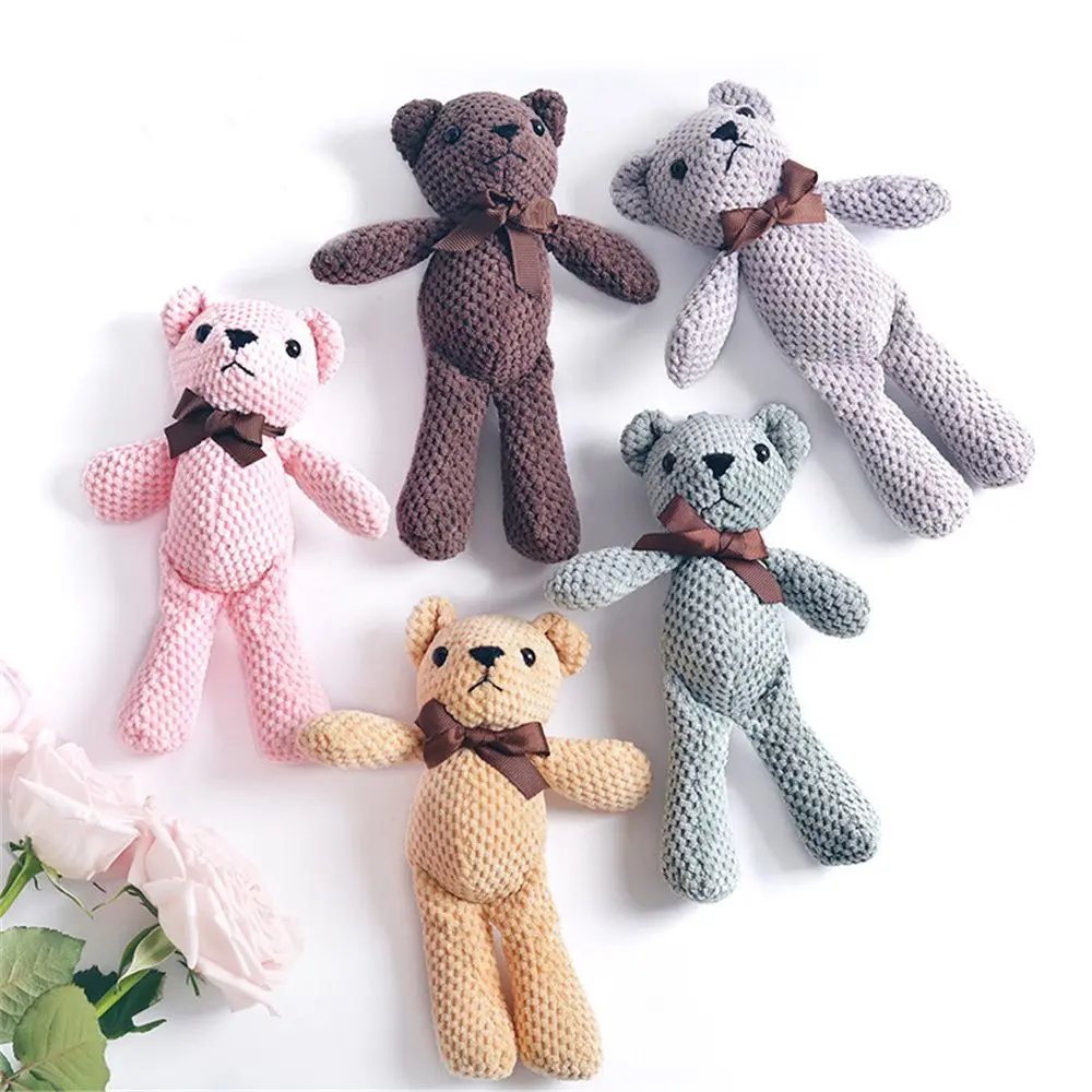 Birthday Gift Cute Plush Pendant Key Pendant Wedding Party Decor Bear Stuffed Toys Bear Plush Toy Soft Toys Stuffed Animals